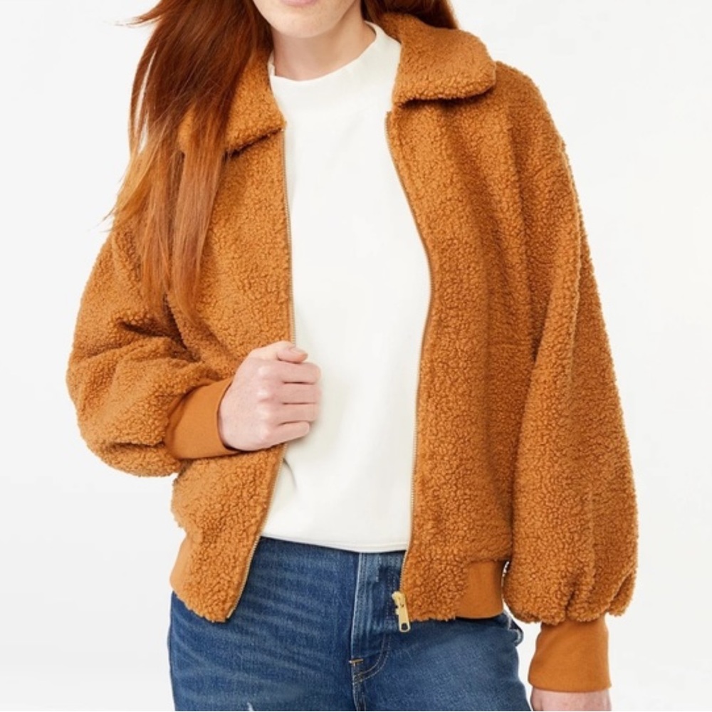 Warm Brown Teddy Jacket